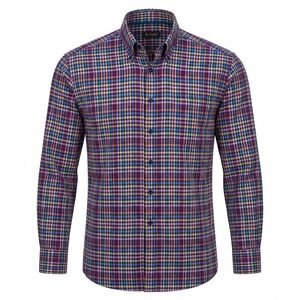 St Croix Men's XL Multi Color Plaid Check Button Down Long Sleeve Shirt - CJ